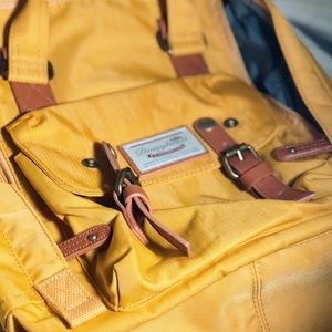 NWT Doughnut Macaroon Backpack - Mustard Yellow